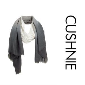 Cushnie Grey Horizon Ombre Scarf OS